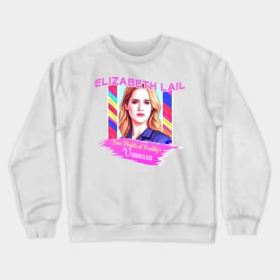 five nights at freddy's movie 2023 Elizabeth Lail as Vanessa graphic design Crewneck Sweatshirt